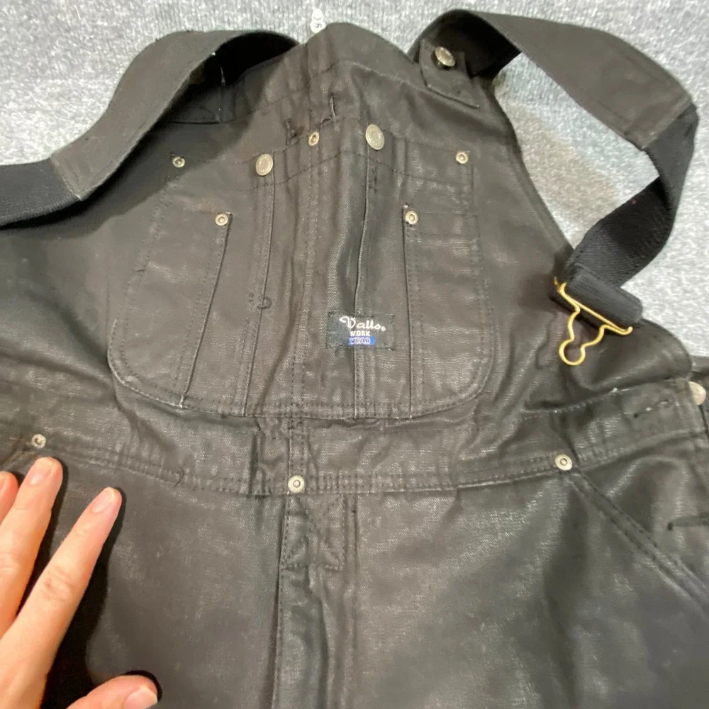 Walls Workwear Black Insulated Duck Canvas Overalls Mens Large Short W93220HBK